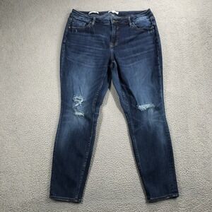 VIGOSS Jeans Size 16 Jagger Skinny Distressed High Rise Stretch‎ Denim